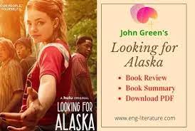 To write a summary and review on this book with only 800 words would be unfair, it's not enough. John Green S Looking For Alaska Summary Book Review Quotes Pdf All About English Literature