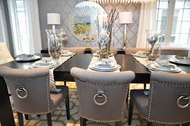 glam chic dining room transitional