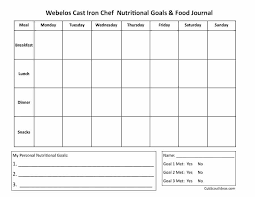 Free Weight Loss Journal Printable Food Sheets Diary Trejos Co