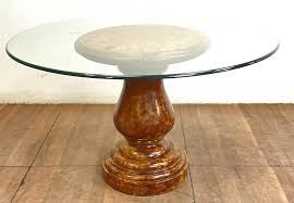 Ceramic Pedestal Base Glass