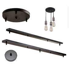 An lighting polished chrome ceiling canopy tn 7891 the home depot. Diy Ceiling Lamp Base Canopy Plate Multi Holes Chandeliers Light Fittings Round Rectangular Bar Lighting Accessories Lamp Bases Aliexpress