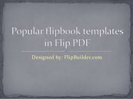 Popular Flipbook Templates In Flip Pdf