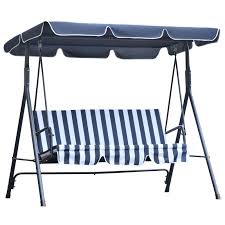 Outsunny 3 Seater Canopy Swing Chair