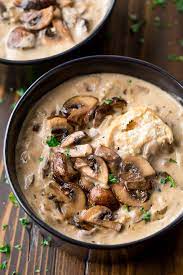 creamy mushroom soup recipe peas and