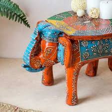 Brown Teak Wood Craftnyou Red Elephant