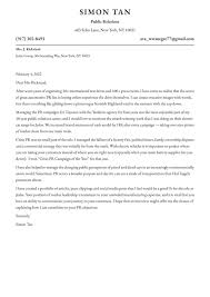 Public Relations Cover Letter Examples