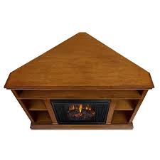 Corner Media Console Electric Fireplace