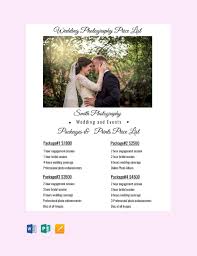 wedding photography list template