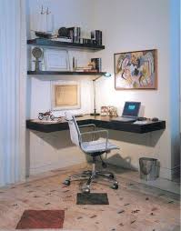 Office Minimalist Desk Floating Shelves