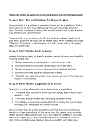 calam eacute o essay on brain tips and guidelines for students to write 