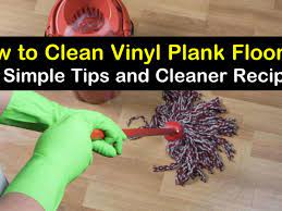 to clean vinyl plank flooring