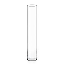 Tall Glass Cylinder Flower Vase Candle