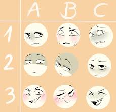 Expression Chart Faces 3 In 2019 Drawing Expressions