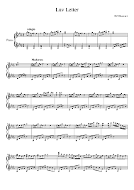 Shop our newest and most popular sheet music such as yesterday, total eclipse of the heart easy and let it be, or click the button above to browse all sheet. Luv Letter Sheet Music For Piano Solo Musescore Com