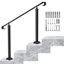wrought iron handrail in the handrails