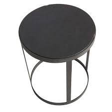 Muubs Black Stone And Iron Coffee Table