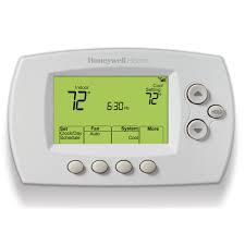 Thermostat acquires the room temperature via its integrated sensor or external temperature sensor and maintains the setpoint by delivering on/off valve control commands output. White 7 Day Program Thermostat Fahrenheit Honeywell Home