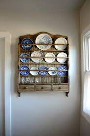 Stained Dish Rack Wall Plate Display