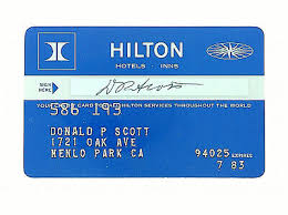 hilton hotel inn membership credit card