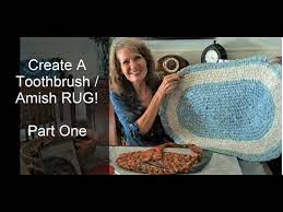 create a toothbrush amish knot rug