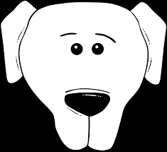 dog face cartoon world label 99174