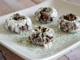 Andes Mint Chocolate Crinkle Cookies gambar png