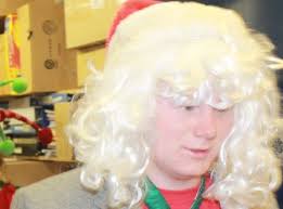 Mason Miller dons the Clause gear. (Justin Cornell) - Chrismas-4