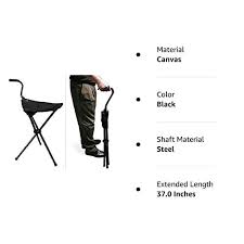 portable walking chair cane stool from