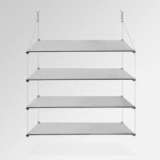 Suspended Cable Shelves Office Room