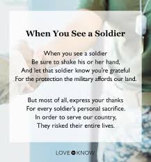 poems honoring solrs and veterans