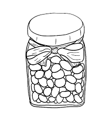 Supercoloring.com is a super fun for all ages: Jelly Beans In Jar Coloring Pages Bulk Color