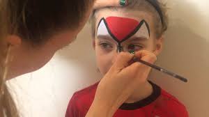 how to do a basic spiderman face paint