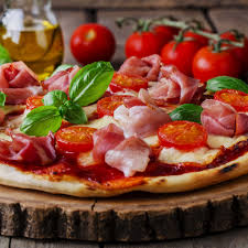 recette pizza au jambon cru tomates et