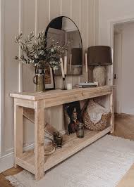Rustic Wooden Console Table Reclaimed