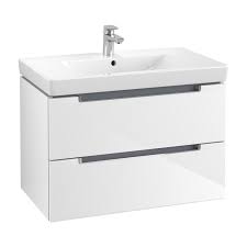 Bathroom vanities add an elegant touch while also offering a convenient place to get ready for your day. Villeroy Boch Vanity Unit Subway 2 0 A69610dh 787 X 520 X 449 Mm Glossy White