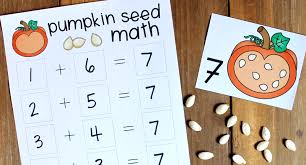 Pumpkin Seed Math With A Number Bond