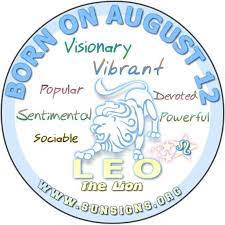 The signs of the zodiac can give us great insights into our day to day living as well as the many talents and special qualities we possess. August 12 Birthday Horoscope Personality Sun Signs Birthday Horoscope Birthday Personality August Birthday