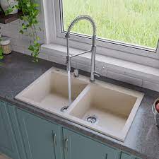 drop in double bowl granite kitchen sink