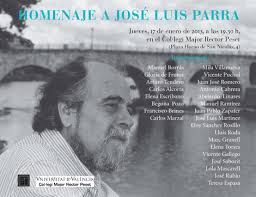Tenemos el placer de invitaros al Homenaje a José Luis Parra que se llevará a cabo el próximo jueves 17 de enero, a las 19.30 h, en el Col·legi Major Rector ... - homenaje-a-jose-luis-parra-opt