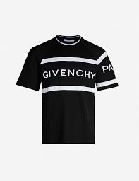 Givenchy Logo Print Cotton Jersey T Shirt Black