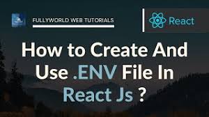 use env file in react js