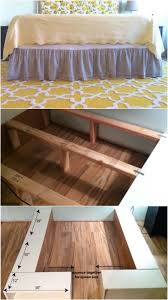 Diy bed frame with storage plans. 21 Diy Bed Frame Projects Sleep In Style And Comfort Diy Crafts