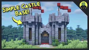 simple castle in minecraft tutorial
