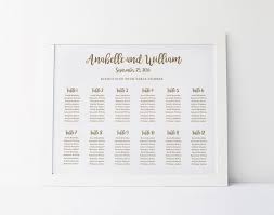 Wedding Seating Chart Template Seating Plan Floral Seating Chart
