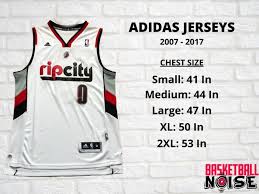 what is the nba jersey size