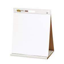 Post It Table Top Easel Refill Pad Plain White 563r 3m96384