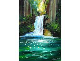 Waterfall Landscape Art Twin Peaks