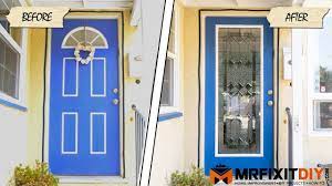 adding glass to your front door a diy
