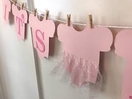Handmade Products Baby Shower Banner Welcome Baby Girl