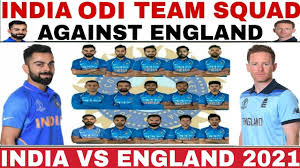 February 5, 2021 to march 28, 2021 the four test series will be played first. India Odi Team Squad Against England 2021 India Vs England 3 Odi Matches Series 2021 Ind Vs Eng Youtube